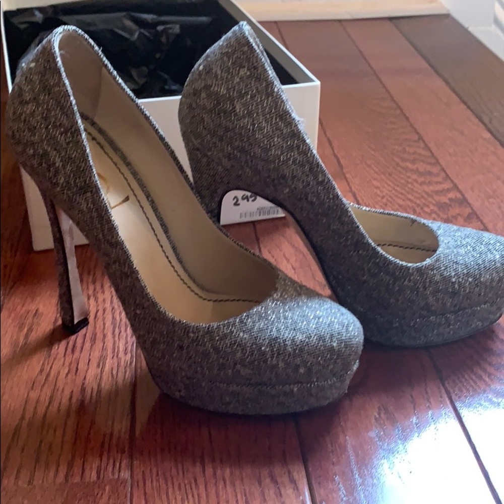 YSL sparkle tweed pumps - size 5.5